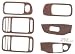 01 02 03 Honda Civic 2dr Coupe Dash Trim Overlay Kit- Oxford Burl Finish- 904001-OB