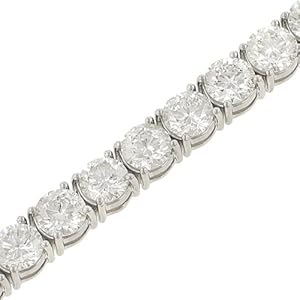 Ladies 31 Stone Round 4 prong Diamond Tennis Bracelet Diamond 19.51cttw gh/si2-3