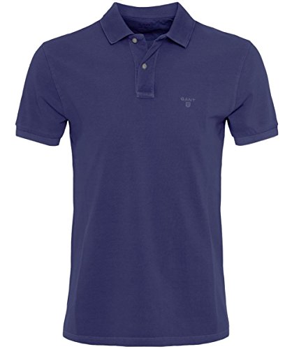 Gant Sun Bleached Pique Polo Shirt Persian Blue M