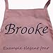 CHEFSKIN Personalized Embroidery Apron Choose Color and Name (Children Small) White