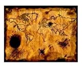 Ancient Pirate Treasure Map Giclee Poster Print by Allyson Ricketts, 20x16