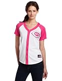 MLB Cincinnati Reds Short Sleeve 5 Button Synthetic Replica Baseball Jersey Women's