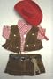 Pink Cowgirl Outfit with Pink hat and ScarfThat Fits Webkinz and 8"-10" Make Your Own Stuffed Animals