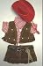 Cowgirl Outfit That Fits Webkinz and 8-10 Make Your Own Stuffed Animals