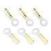 Glarks 50pcs 12-10 Gauge M8 Ring Nylon Heat Shrink Waterproof Quick Disconnect Electrical Insulated Crimp Terminals Connectors Assortment Kit