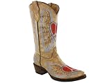 Corral Youth's A1031 Boots Ant Saddle/Blue Jean