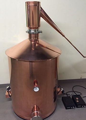 InCider Trading Electric 100 Gallon Copper Moonshine Still with 25 Gallon Worm Coil and Digital Controls