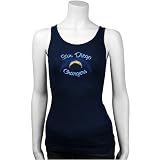 San Diego Chargers Ladies Navy Blue Playtime Tank Top