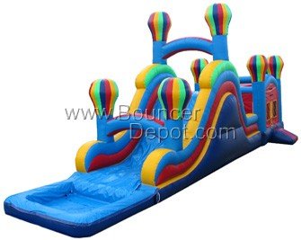 Pool Slides:Big-Combo-Balloon-With-Pool-Moon-Walk-Inflatables Images