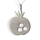 Pomegranate Pendant Necklace, Sterling Silver, 18