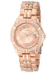 GUESS Womens U11069L1 Sporty Chic Rose Gold-Tone Mid-Size Watch