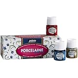 Pebeo Porcelaine 150 China Paint Set, Cardboard Box of 10 Assorted 45-Milliliter Jars