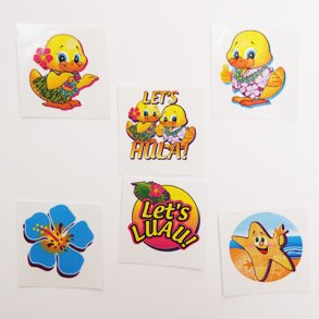 Childrens Toyshop  Toys : Luau Ducky Tattoos