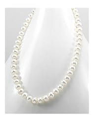 White (Natural) Fresh Water Pearls Necklace In 92.5 Sterling Silver