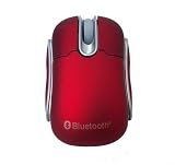 Mini Bluetooth Wireless Optical Cordless Mouse Mice for PC Laptop Notebook Dell HP Lenovo - RED