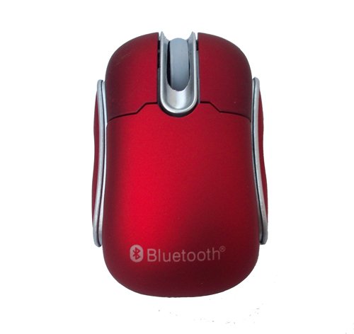 Mini Bluetooth Wireless Optical Cordless Mouse Mice for PC Laptop Notebook Dell HP Lenovo - RED