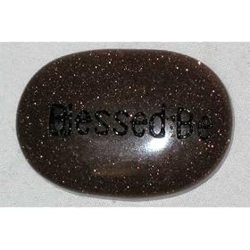 Blessed Be Golden Gratitude Stone