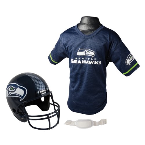 NFL Seattle Seahawks Replica Youth Helmet and Jersey SetB003LMNO9I