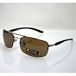 GEOFFREY BEENE Driver Sunglasses with Metal Frames & Smoke Brown Lenses. Model: DR45