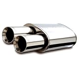 MagnaFlow 14816 Street Series Polished Stainless Steel Oval Muffler with Tip