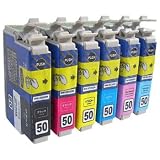 インクカートリッジ エプソン IC50 (互換品) 6色セット/INK-E50-6N