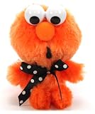 Furyu Official Sesame Street Polka Dot Ribbon Elmo Plush Strap - 3274 - Orange