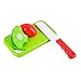 Sakiyr Play Food Set for Pretend Play, 18-Piece Plastic Cutting Fruits and Vegetables Set with Cookware Kitchen, Cutting Food Set for Pretend Play