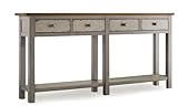 IMAGE OF Ramsey Hall Console by Hooker Furniture - Rustic gray (638-85002)