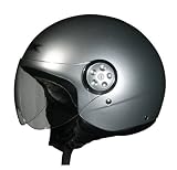 AFX FX-42 Pilot Solid Color Scooter/Motorcycle Helmet Silver 2XL