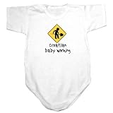 Baby Bodysuit White  Croatian Baby Working  Croatia Country 6 - 9 Months