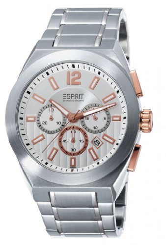 Esprit Herren-Armbanduhr XL Pace Silver Chronograph Edelstahl ES102521005 Preisvergleich