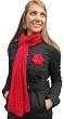 Handmade Open Weave Knitted Scarf - Acrylic Ultra Soft Yarn - Washington Apple (100% Knitted By Hand/extra Long)