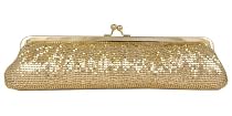 Metal Mesh Clutch, Metal Frame, Evening Bag - Dayse (51 2370)
