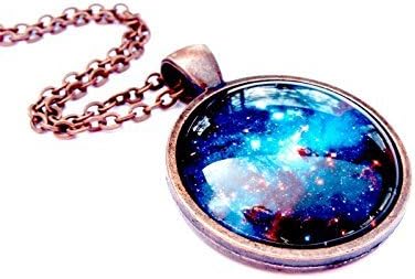 Blue Galaxy Necklace - Space Lovers Gifts - Gifts for Space Lovers - Gifts for Space Nerds