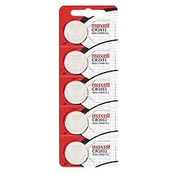 Maxell CR2032 lithium ion batteries (pack of 5 )