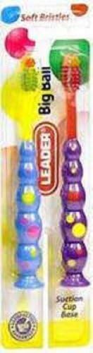 Leader Toothbrush Kids Big Ball 2 Count (2 Pack)