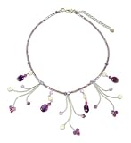 Amethyst choker, 'Jungle Dancer' 2 W 17 L