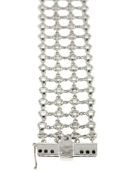 18KT White Mesh 4-Row Mounting Bracelets Length = 7.25
