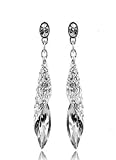 Swarovski Elements Crystal Tear Drop Dangle Earrings Swarovski Elements Crystal Tear Drop Dangle Earrings