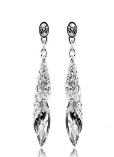 Swarovski Elements Crystal Tear Drop Dangle Earrings Swarovski Elements Crystal Tear Drop Dangle Earrings