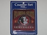 FLORIDA STATE SEMINOLES 4 Pack (4 x 4) Foam DRINK COASTER SET