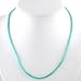 Turquoise Satin Choker Necklace with 2" extender, 16" and 18" lengths available, #8864