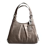 Authentic Coach Madison Embossed Exotic Croc Maggie Hobo Bag 14602 Grey Review
