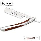 Kriegar Pakawood Handle Folding Straight Razor