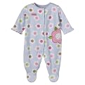 Newborn Girls' Just One Year Flowers Fleece SNP - Blue