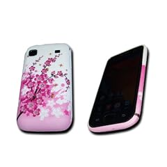 Original Handycop� TPU Silicon Silikon Case H�lle Tasche PINKE RANKE Samsung I9000 Galaxy S / I9001 Galaxy S Plus + - mit Bienen rosa Blume Blumen DEUTLICH STABILER wie ein normales Silicon Case