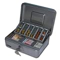 Geldkassette / Z�hlkassette 25 cm, silber