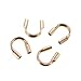 10 pcs 14k Rose Gold Filled Cable Stringing Thimble Wire Guard / Protector (.031 Inch Hole)