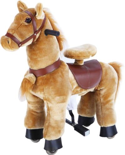 Ride on Beige Horse Pony Scooters