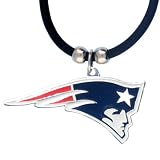 NFL New England Patriots Rubber Cord Logo Necklace